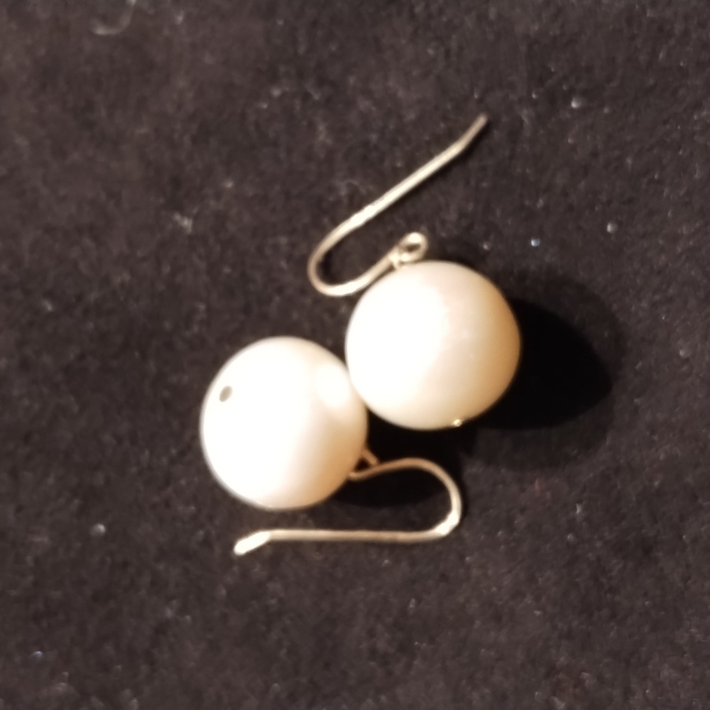 14k Cultured Pearl drop earrings